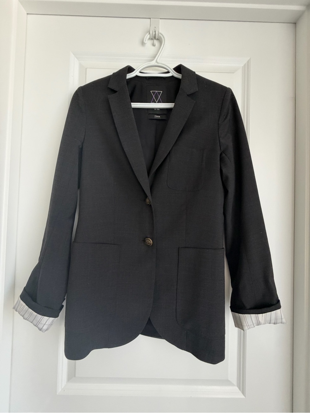 Talula Charcoal Blazer Size 4